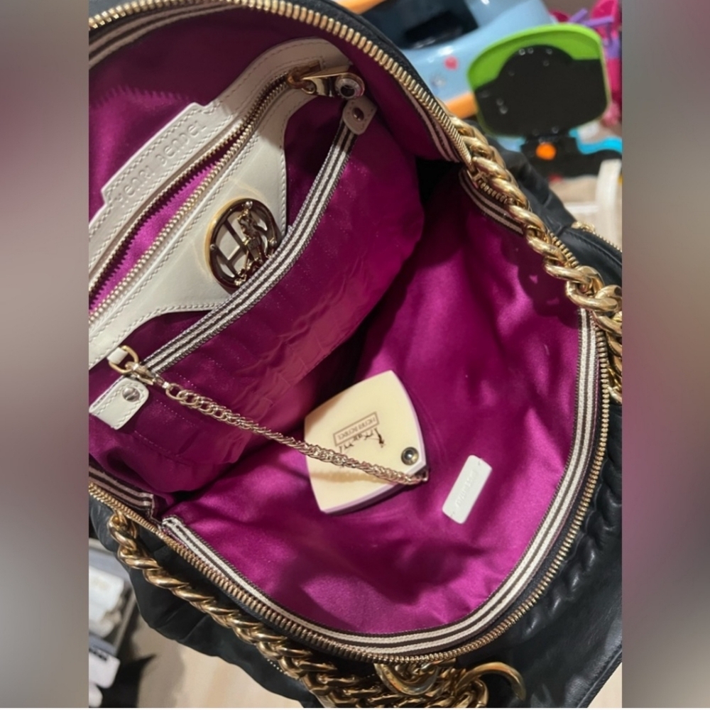 🖤NEW WITH TAG🖤 Luxurious Henri Bendel Satchel w Mirror - Picture 12 of 17